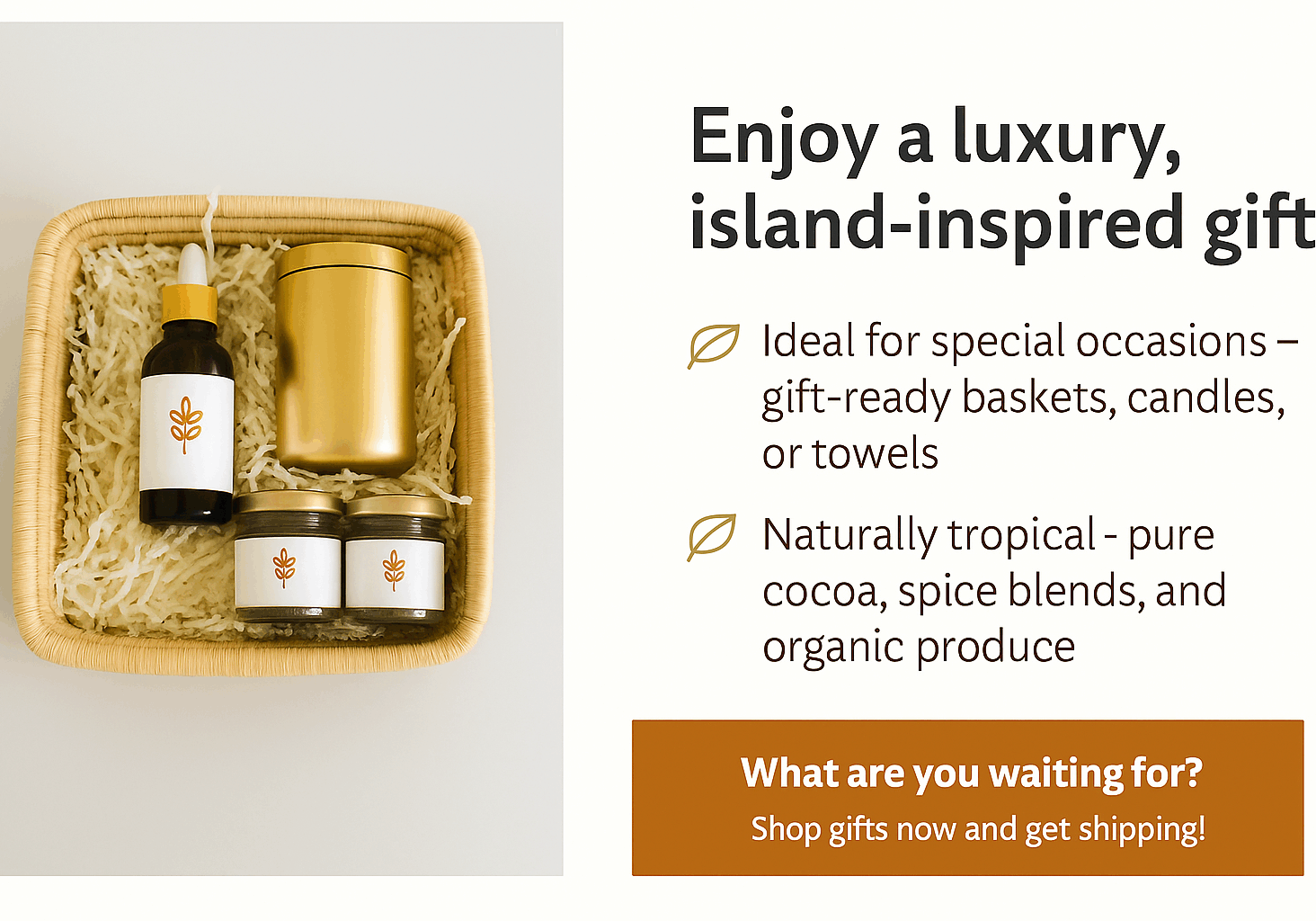 Island-Inspired Luxury Gift Basket